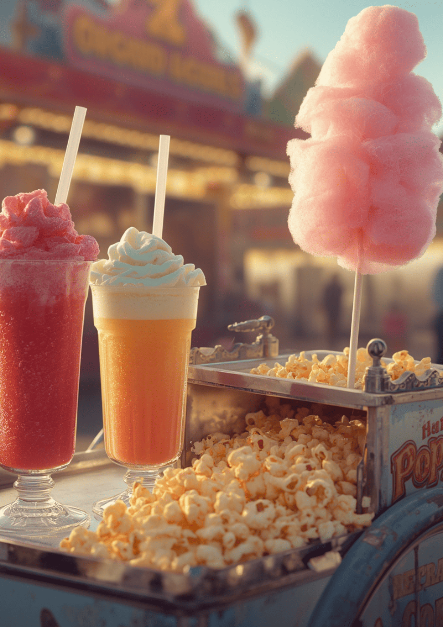 Slushi, Popcorn und Zuckerwatte